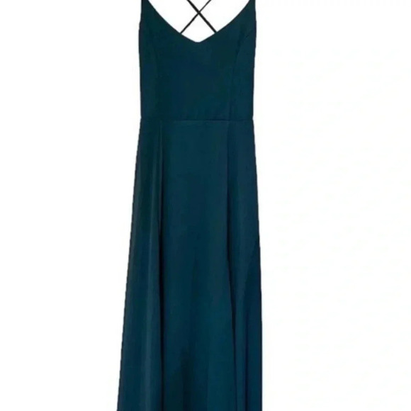 Show Me Your Mumu Godshaw goddess gown deep jade chiffon size small NWOT. EE - Picture 6 of 9